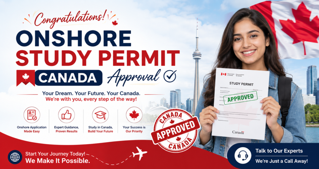onshore study permit canada