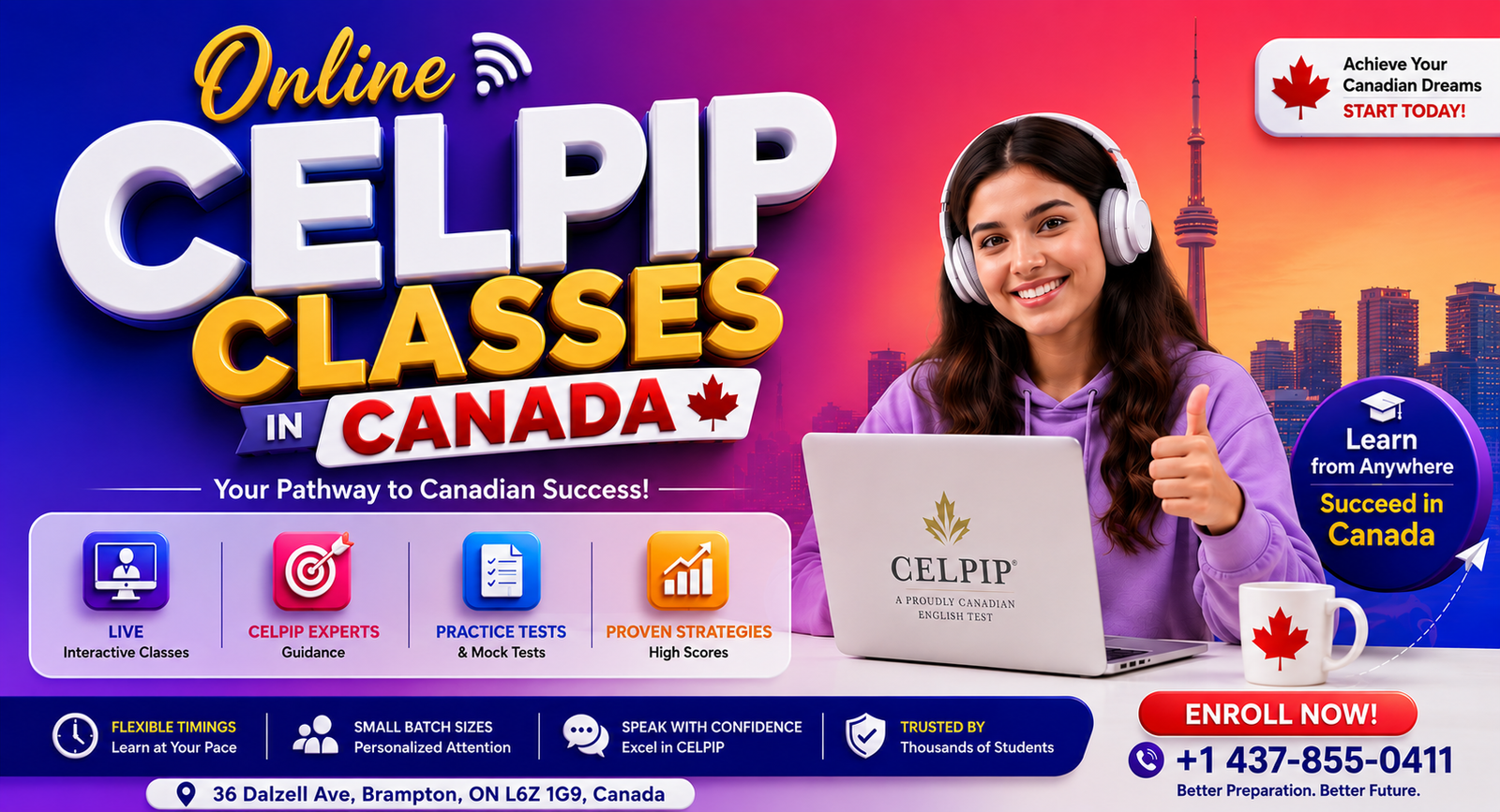 Celpip Online Classes in Canada